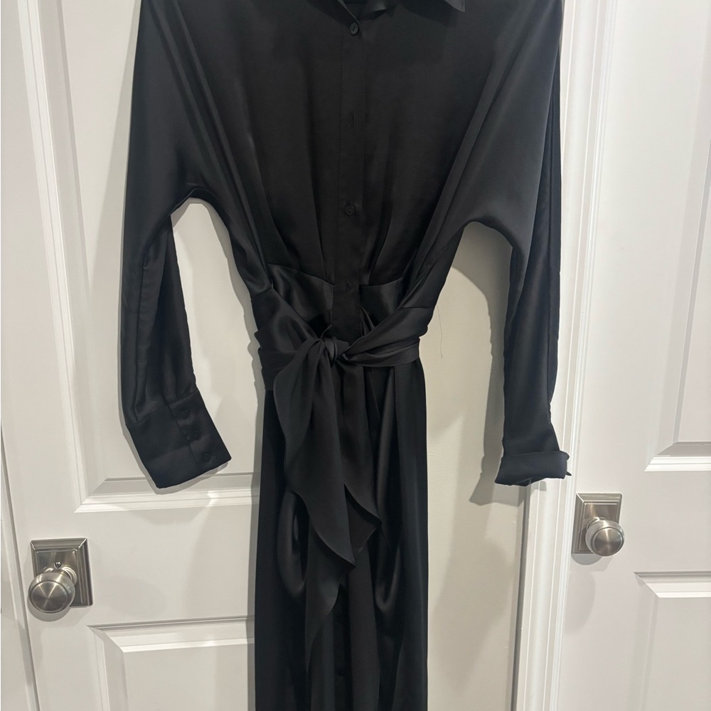 Elegant Black Midi Dress
